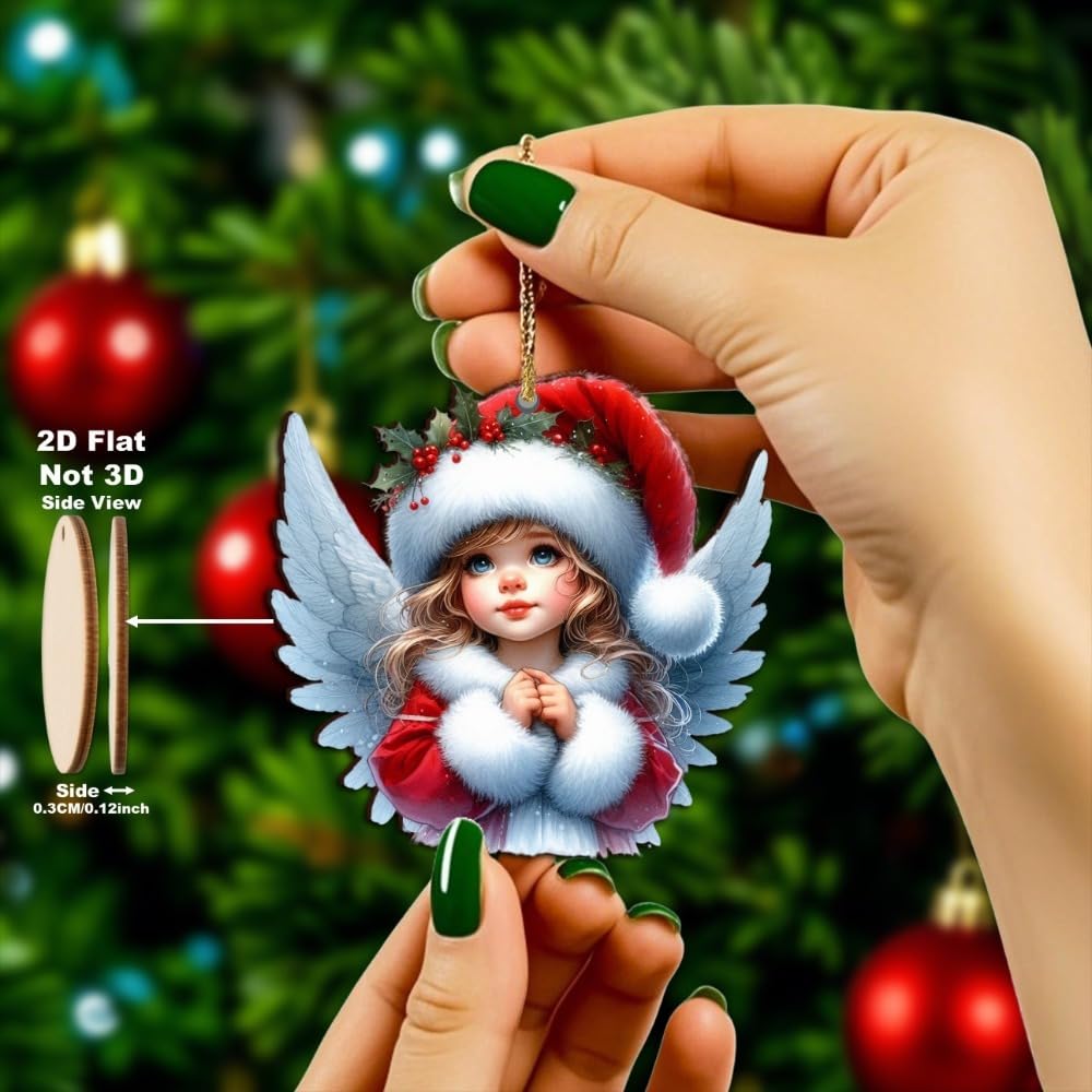 15 Pcs Vintage Angel Christmas Ornaments (15 Count)