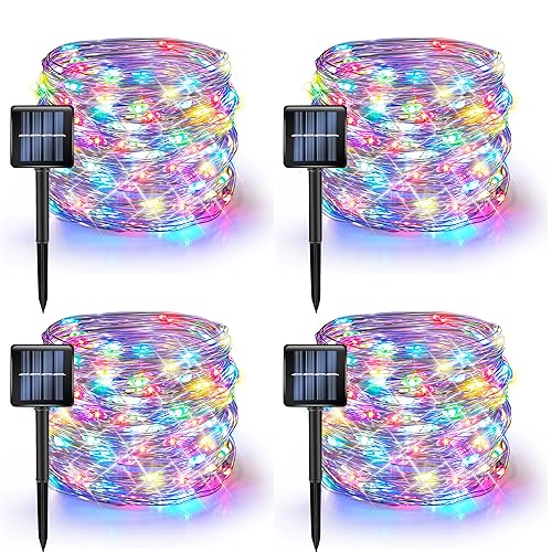 4 Pack Solar String Lights Outdoor (4 Count)