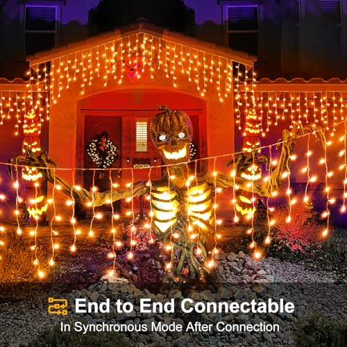 Orange Halloween Lights Outdoor Indoor