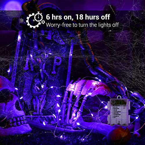 Purple Halloween Fairy Lights