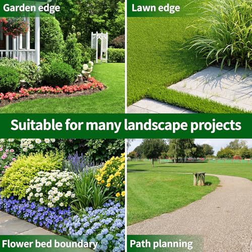 Landscape Edging 4in Garden Edging Borders No Dig 100ft (100 Foot)