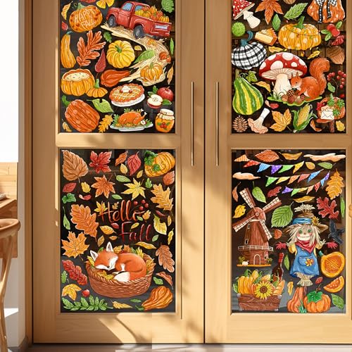 Fall Harvest Window Clings