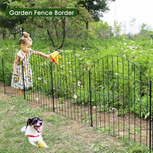 Metal Garden Fence 28 in x 18.7 ft