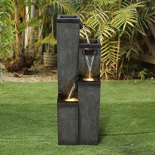 Modern Floor Standing Water Fountain 39.3” High