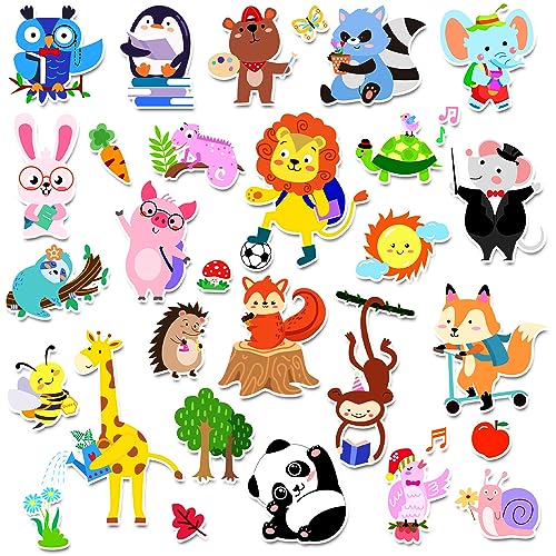Brand Cute Animals 21PCS Thick Gel Clings Stickers for Kids