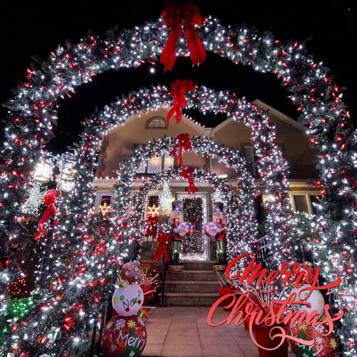 200 LED Red and White Christmas Lights (66 Foot)