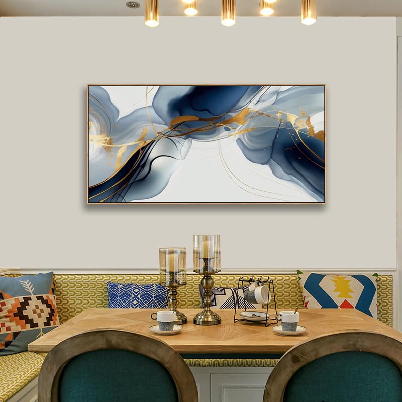 Wall Art Canvas Painting Abstract Wall Art Modern Art Wall Mural for Living Room Bedroom Print on Artwork Home Decor Framed 24x48inch