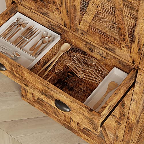 Storage Cabinet with Drawers and Doors for Living Room and Entryway