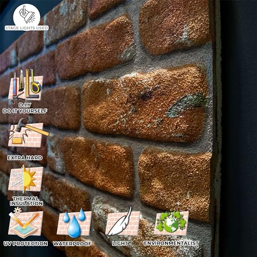 3D Wall Panels Brick Effect