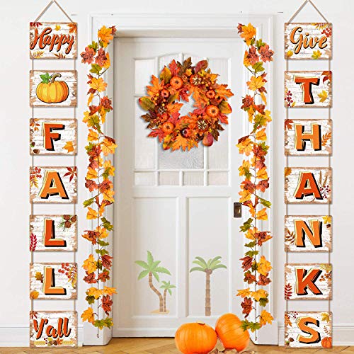 2 Pack Fall Garland Maple Leaf (11.8 Foot)