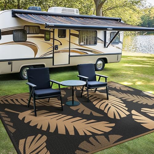 Outdoor Rug Waterproof Plastic Rugs for Patio (40 Sq Ft)