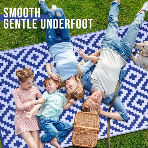 Outdoor Rug 6x9 ft Waterproof Reversible Mat (54 Sq Ft)