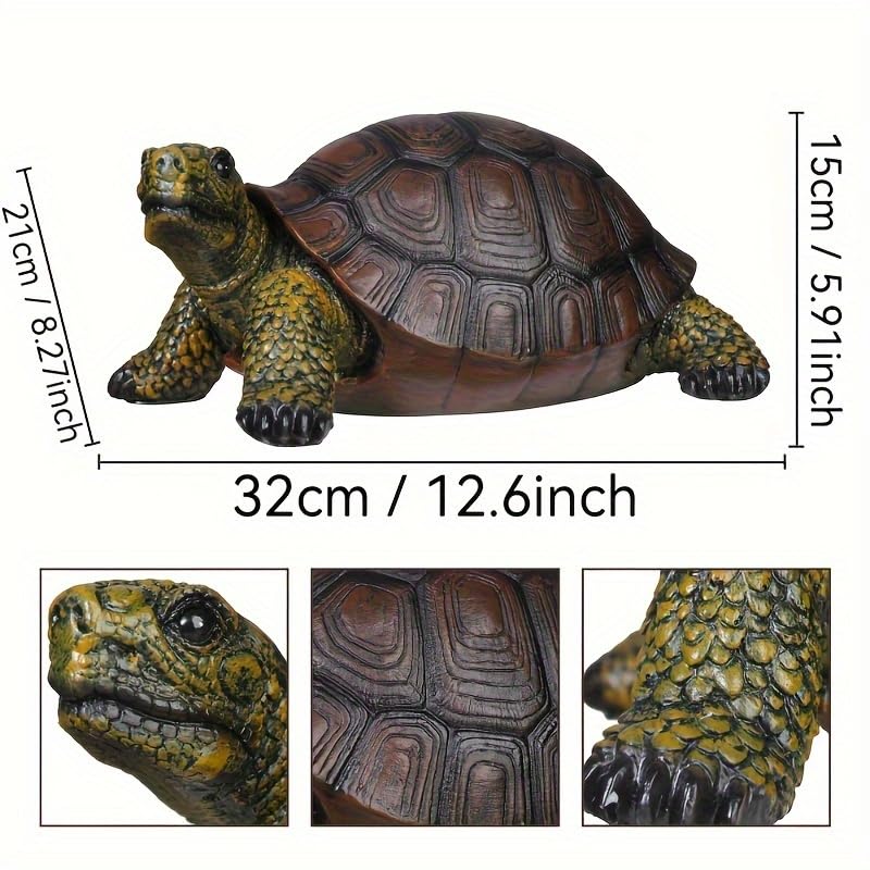 Weather Resistant Resin Turtle Statue Decoration