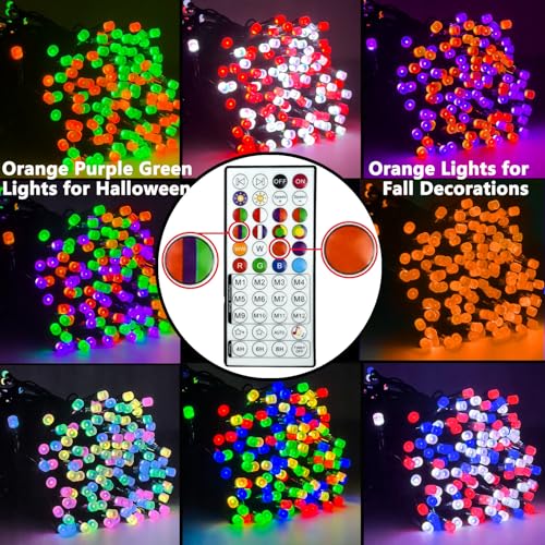 Smart Color Changing Fall Lights String 33 FT 100 LED App Remote