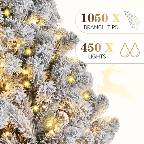 7.5Ft Pre Lit Artificial Christmas Tree