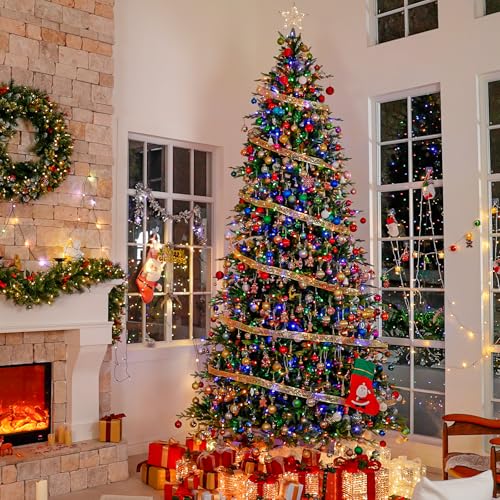 12 ft Prelit Christmas Tree with Realistic PE Foliage