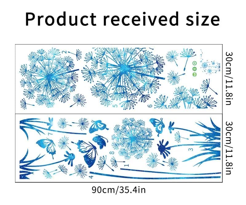 Hello Spring Summer Window Cling Sticker Flowers (93 Count)