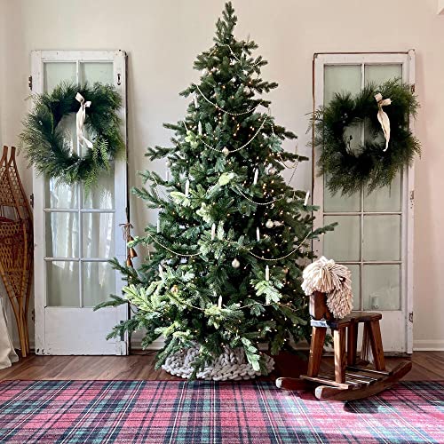 6.5 Ft. Foxtail Pine Artificial Christmas Tree with Stand and No Lights