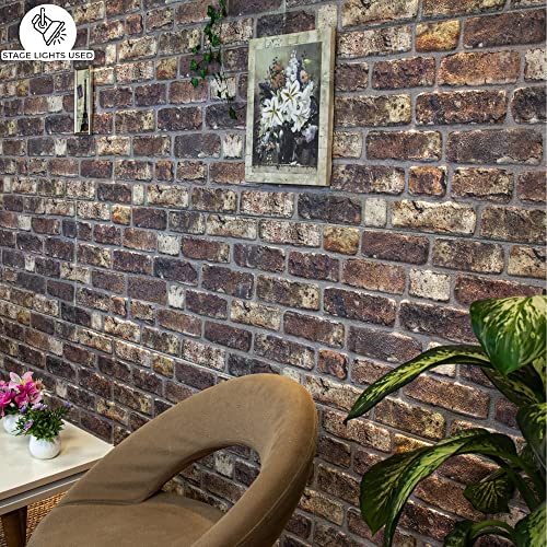 3D Wall Panels Faux Brick (10 Count)
