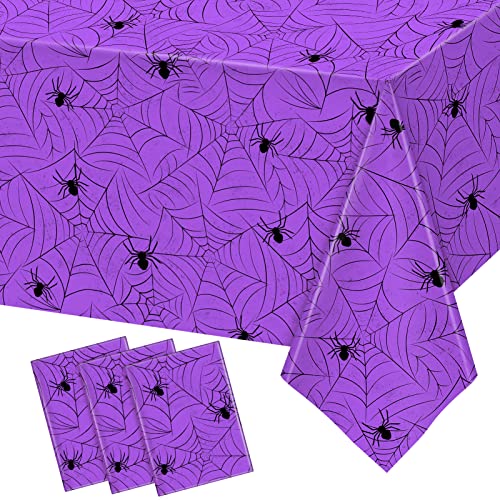 3 Pack Halloween Tablecloth Rectangular Table Halloween Party Decorations (3 Count)