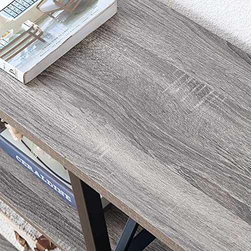 Sofa Table Grey Console Table for Living Room