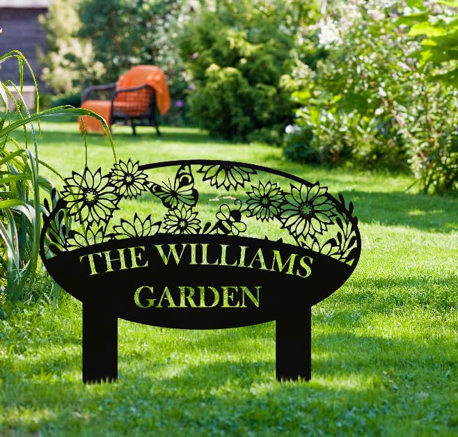 Custom Metal Garden Sign