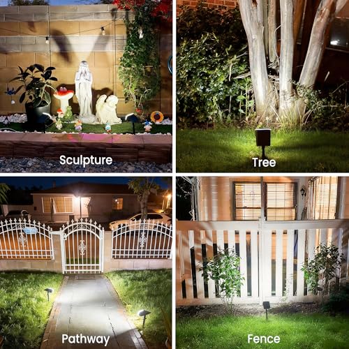 Solar Spot Lights Outdoor Waterproof (4 Count)
