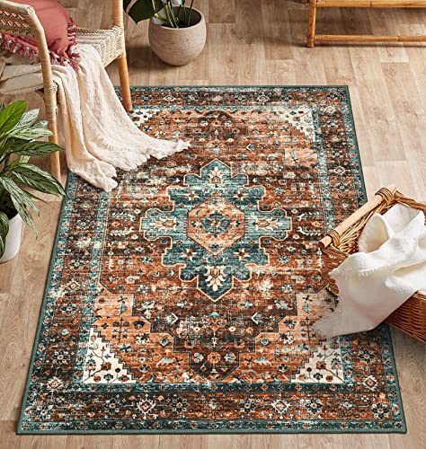 Ultra Thin Washable Vintage Area Rug