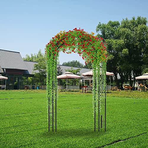 8.5ft Metal Garden Arch Trellis for Climbing Plants