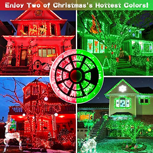 168ft 600 LED Red to Green Halloween Lights Outdoor Indoor (168 Foot)
