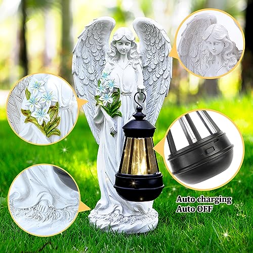 Solar Angel Outdoor Garden Decor Statues