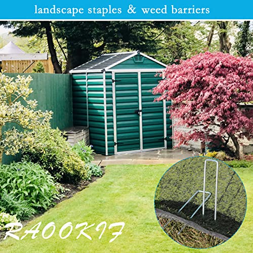 8 Inch Galvanized Garden Landscape Staples (20 Count)