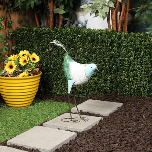 MCC702 Head Down Metal Bird Outdoor Statue
