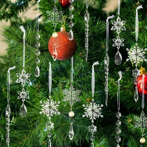 Crystal Christmas Tree Ornaments (32 Count)