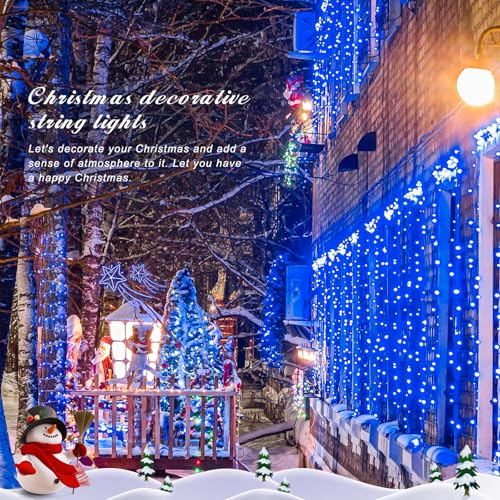 150 LED Blue String Lights Indoor (59 Foot)