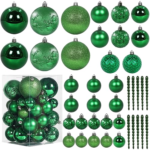 Christmas Ball Ornaments for Christmas Decorations (45 Count)