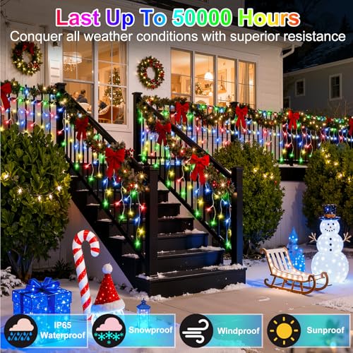 670 LED 66FT Christmas Icicle Lights