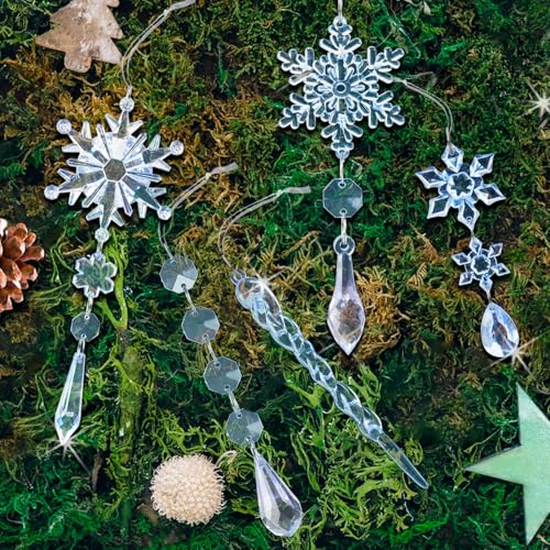 Crystal Christmas Tree Ornaments (18 Count)