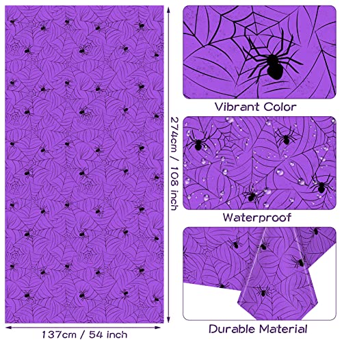 3 Pack Halloween Tablecloth Rectangular Table Halloween Party Decorations (3 Count)