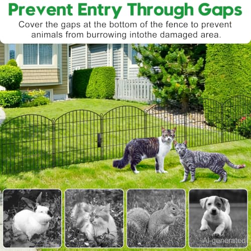 Decorative Garden Fence with gate 32in (26.7 Sq Ft)