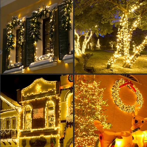 Yellow Christmas Lights Indoor Outdoor (50 Count)