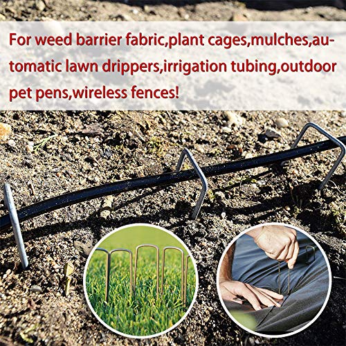 6 Inch Garden Stakes Galvanized Landscape Staples