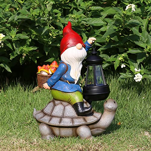 Gnome and Turtle Garden Decor