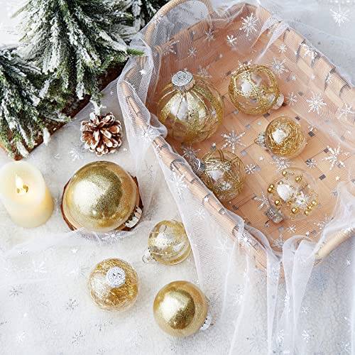 Clear Christmas Ball Ornaments (24 Count)