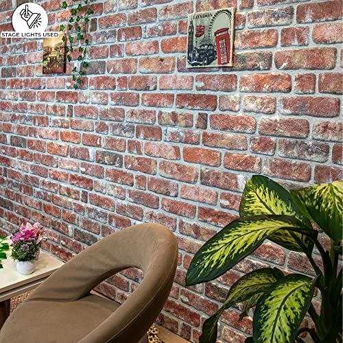 3D Wall Panels Faux Brick (27 Sq Ft)