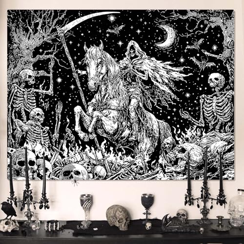 Gothic Skeleton Tapestry