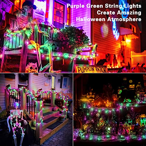 Purple Green Halloween Lights Connectable