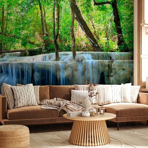 Wall Mural Wallpaper Waterfall Landscape 217x98 Inch (11 Count)