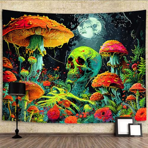 Blacklight Skull Wall Art