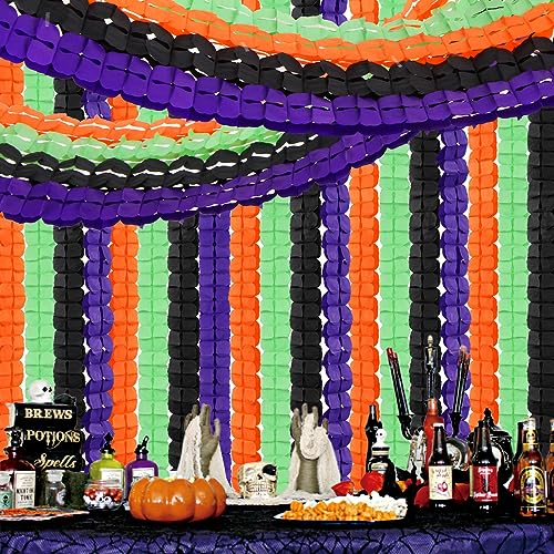 Black Purple Orange Green Halloween Party